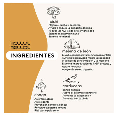 Mellow Fórmula Adaptógena Sabor Golden Milk